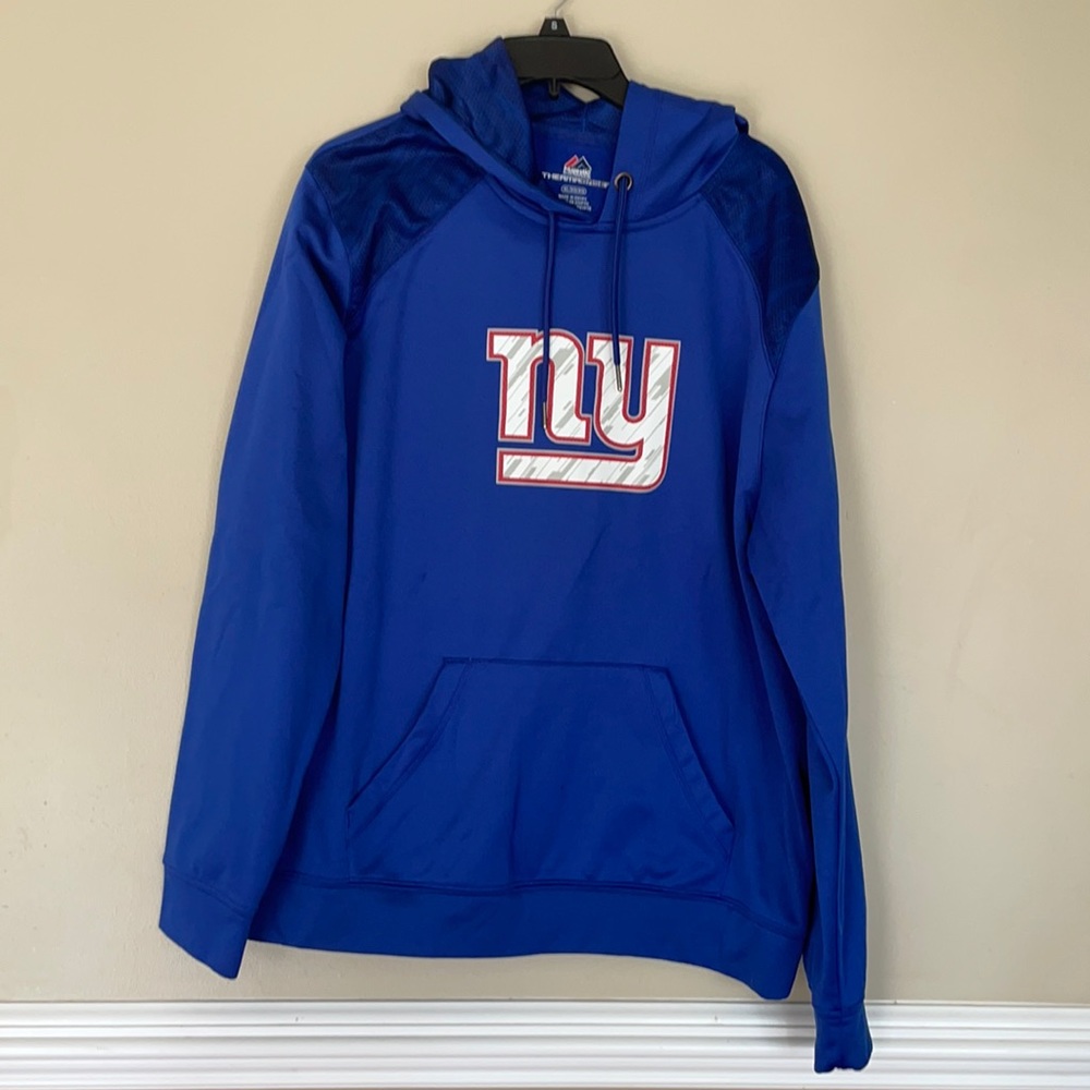 NY Giants Hooded Pullover Sweatshirt Youth XL